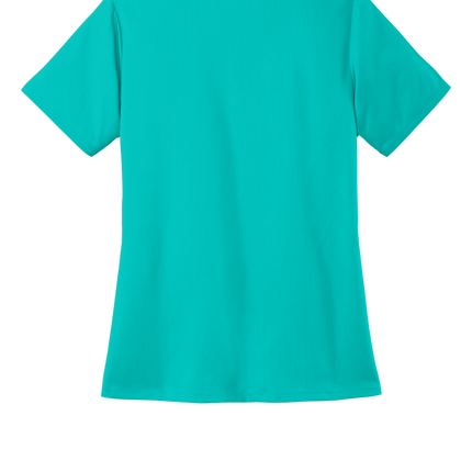 Women’s Premiere Flex V-Neck Scrub teal back