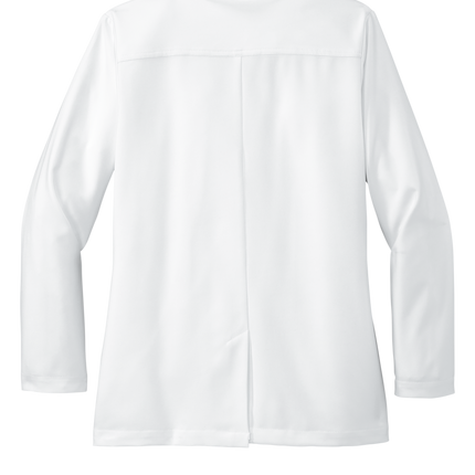Women's white Lab Coat Print View embroider it
