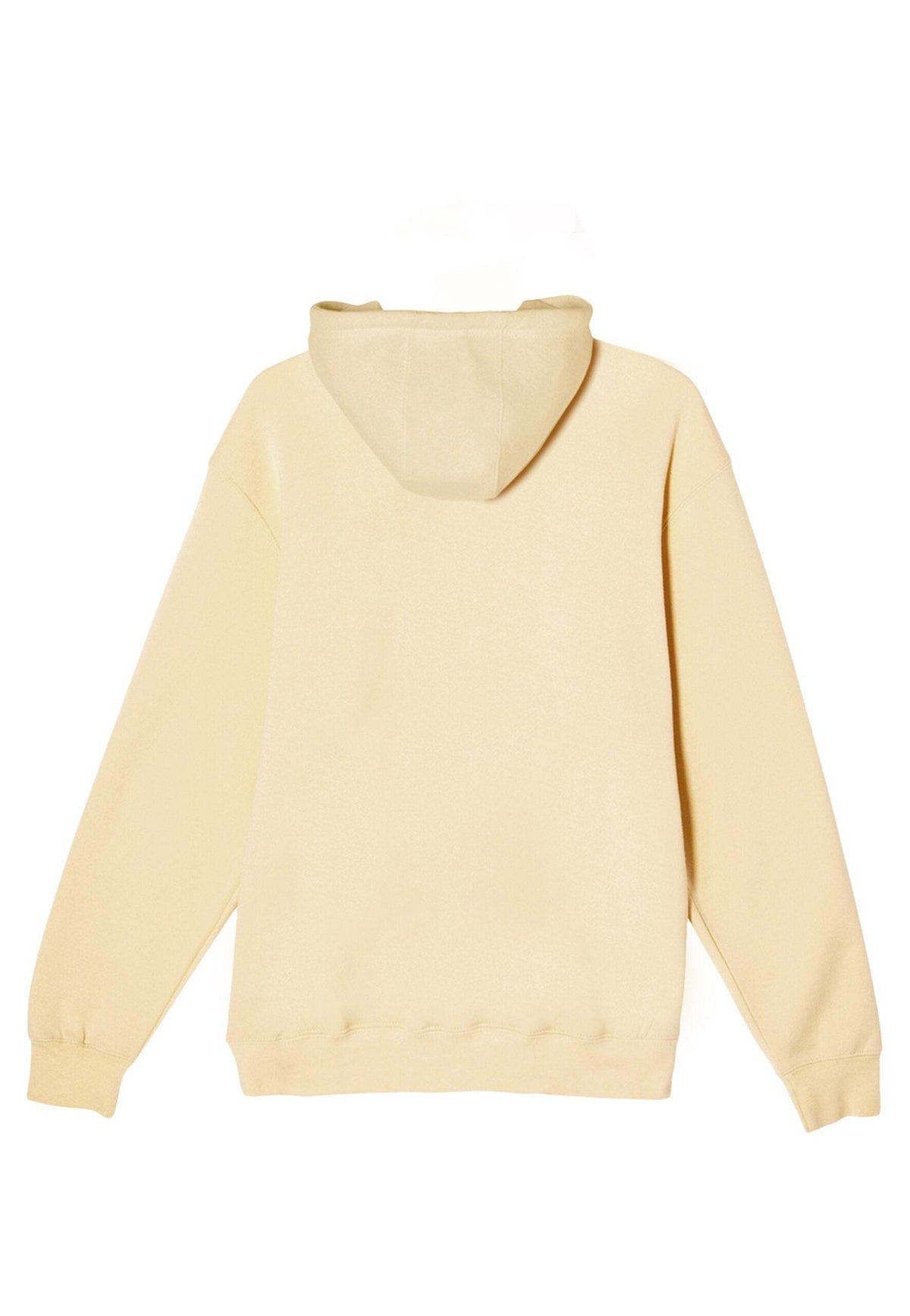 Yellow Lane 7 unisex plain premium hoodie with printed view, showcasing a comfortable pullover hoodie for casual wear.