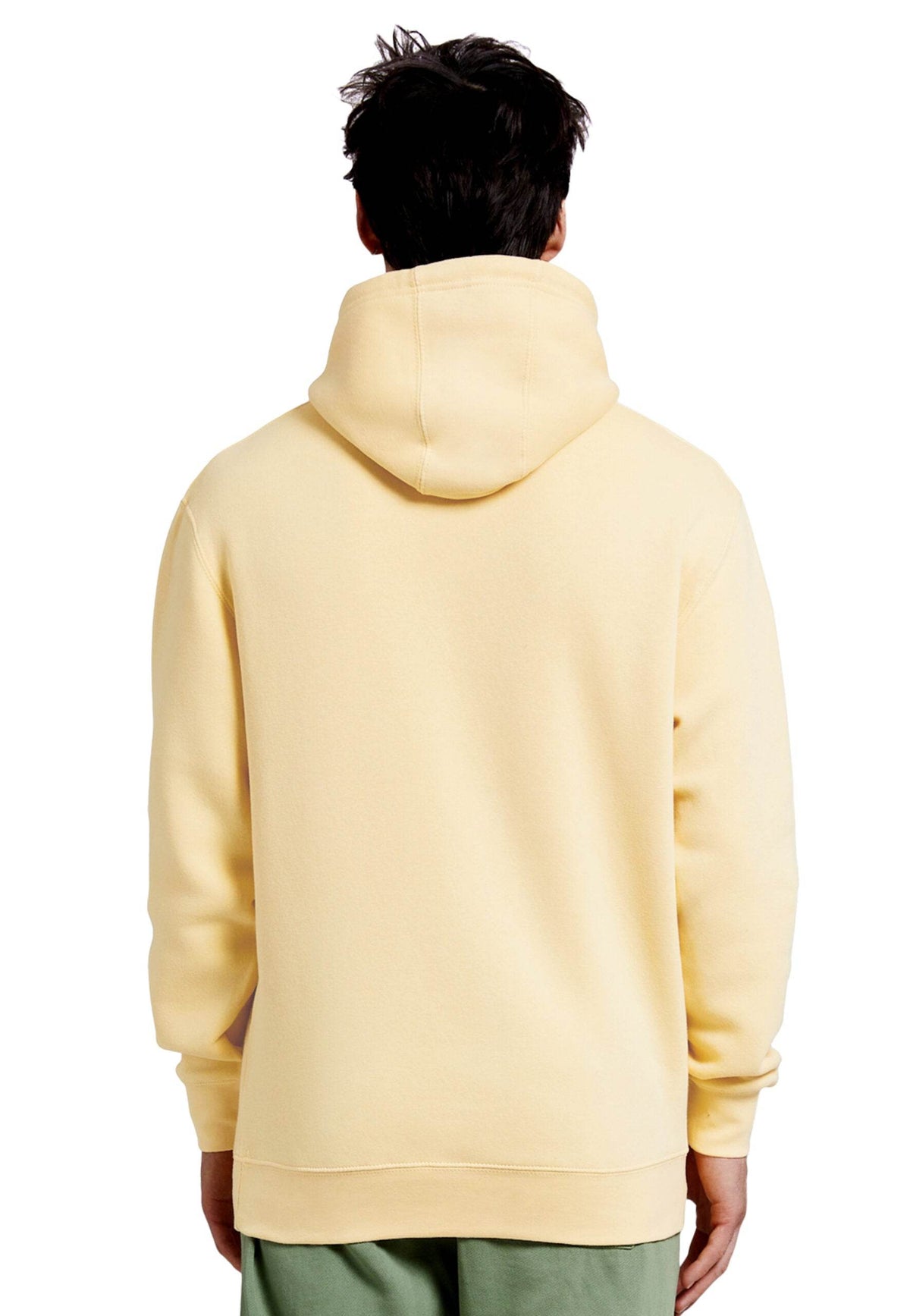 Yellow Lane 7 unisex premium plain hoodie with customizable print, featuring a comfortable pullover design and casual style.