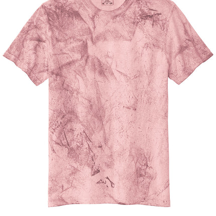 Customizable Pink Heavyweight Color Blast Tee Front View