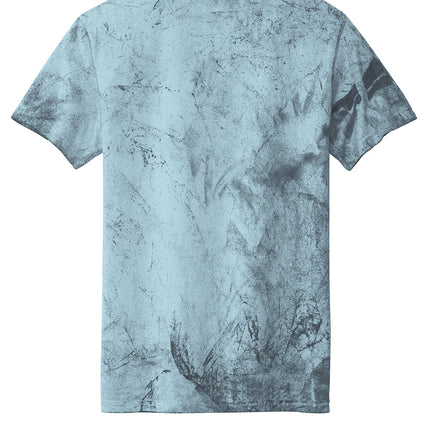 Comfort Colors Heavyweight Blue T-Shirt garment dyed cotton back view