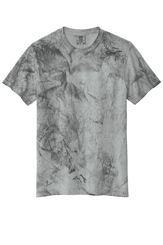 Comfort Colors® Customizable heavyweight Color Blast T-shirt by Print-View, featuring a flat front design and vibrant smoke color.
