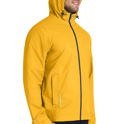 rain jacket yellow print view